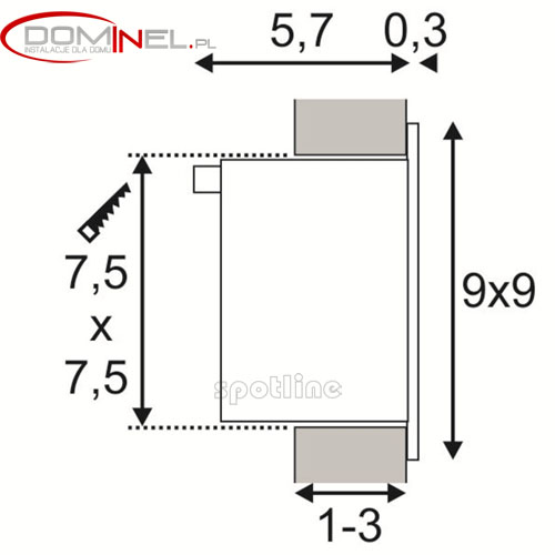 spotline frame basic led wymiary