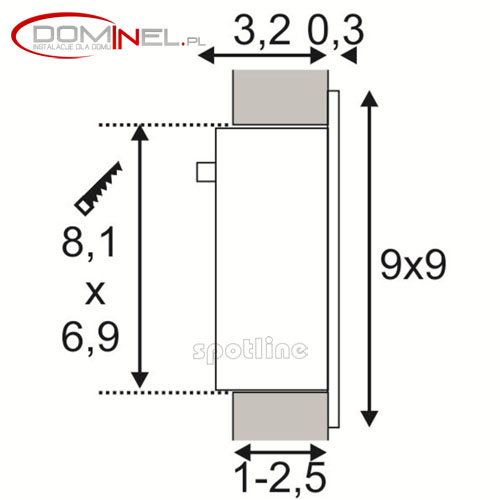 spotline frame curve led wymiary