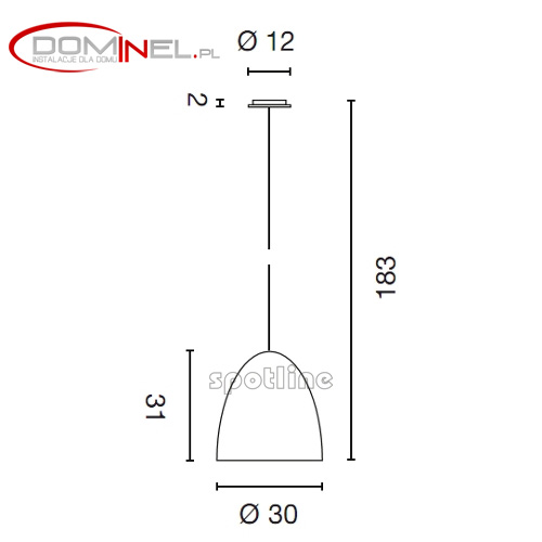 SPOTLINE PARA CONE 30 WYMIARY