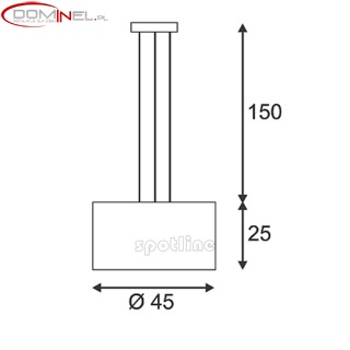 SPOTLINE LASSON PD-3 Wymiary