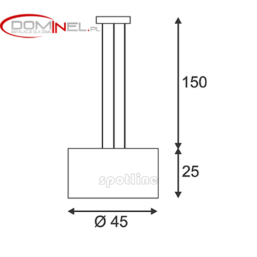 SPOTLINE LASSON PD-3 Wymiary